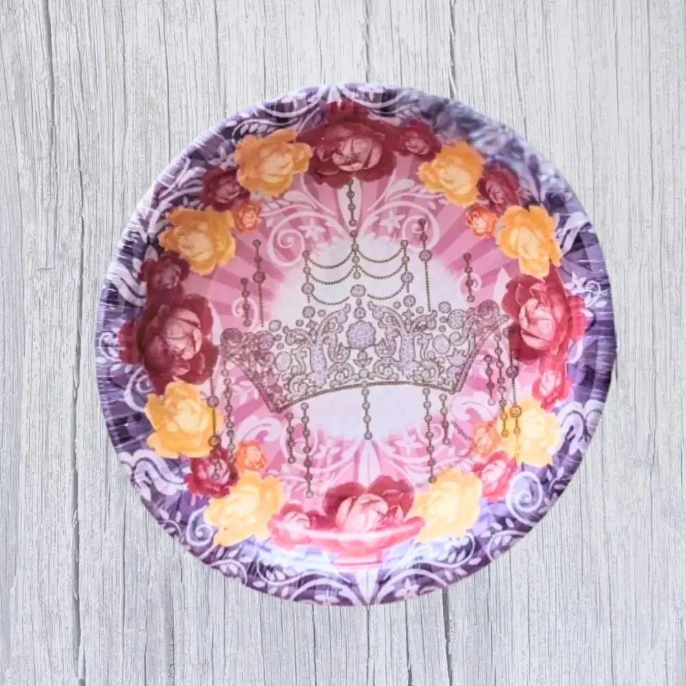 Crown Princess Pink Purple Party Set 16 Plates Punk Princess